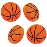 1.6 Inch Soft Rubber Basketball Drawer Knobs 4Pcs, Sport Style Football Pattern Cabinet Knobs for Cabinets...
