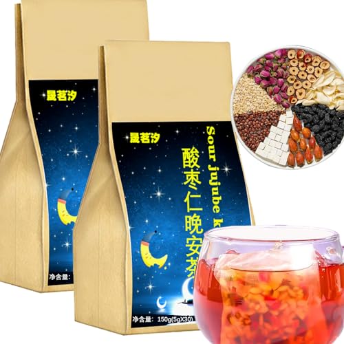 Goodnight Tea 300g/10.6oz 酸枣仁晚安茶 Sour Jujube Kernel Lily Poria Co...