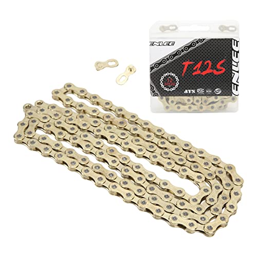 Chaîne de vélo 12 vitesses en acier au carbone 116 maillons pour VTT