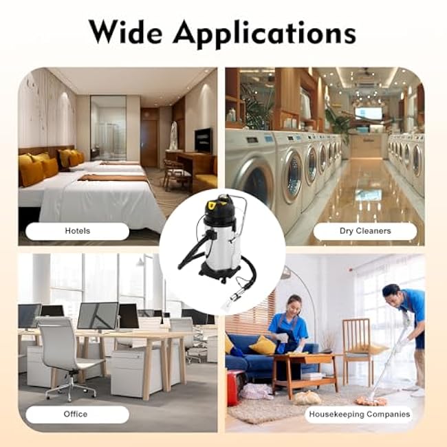 40L/11Gal Commercial Carpet Cleaner, 3 in 1 Multi-Purpose Floor Cleaning Machine Vacuum Cleaner, 1049W Heavy Duty Extractor Vacuum Washing Machine, Sofa Curtain Carpet Cleaning Machine