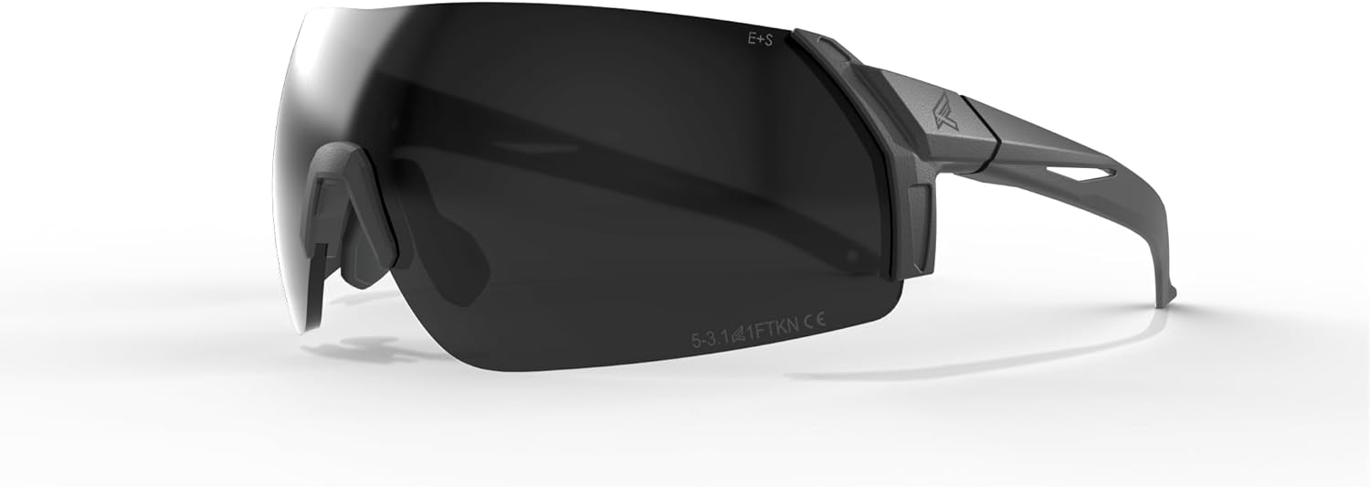 EDGE Eyewear Urgent Fury Z87.1+ Ballistic Shooting Glasses, Vapor Shield Anti-Fog Lens, Lightweight Tactical Frame