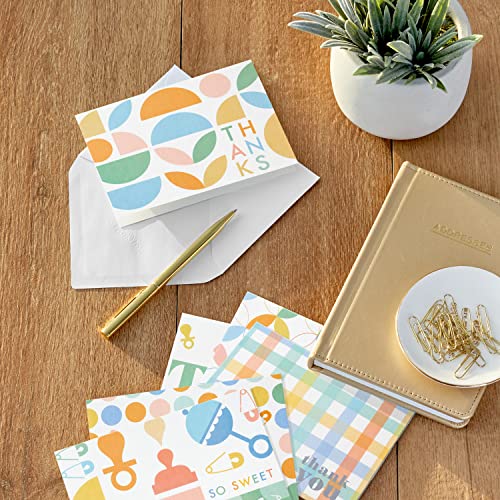 Hallmark Thank You Cards Assortment for Baby, Retro Pastel (48 Cards with Envelopes) - Image 3