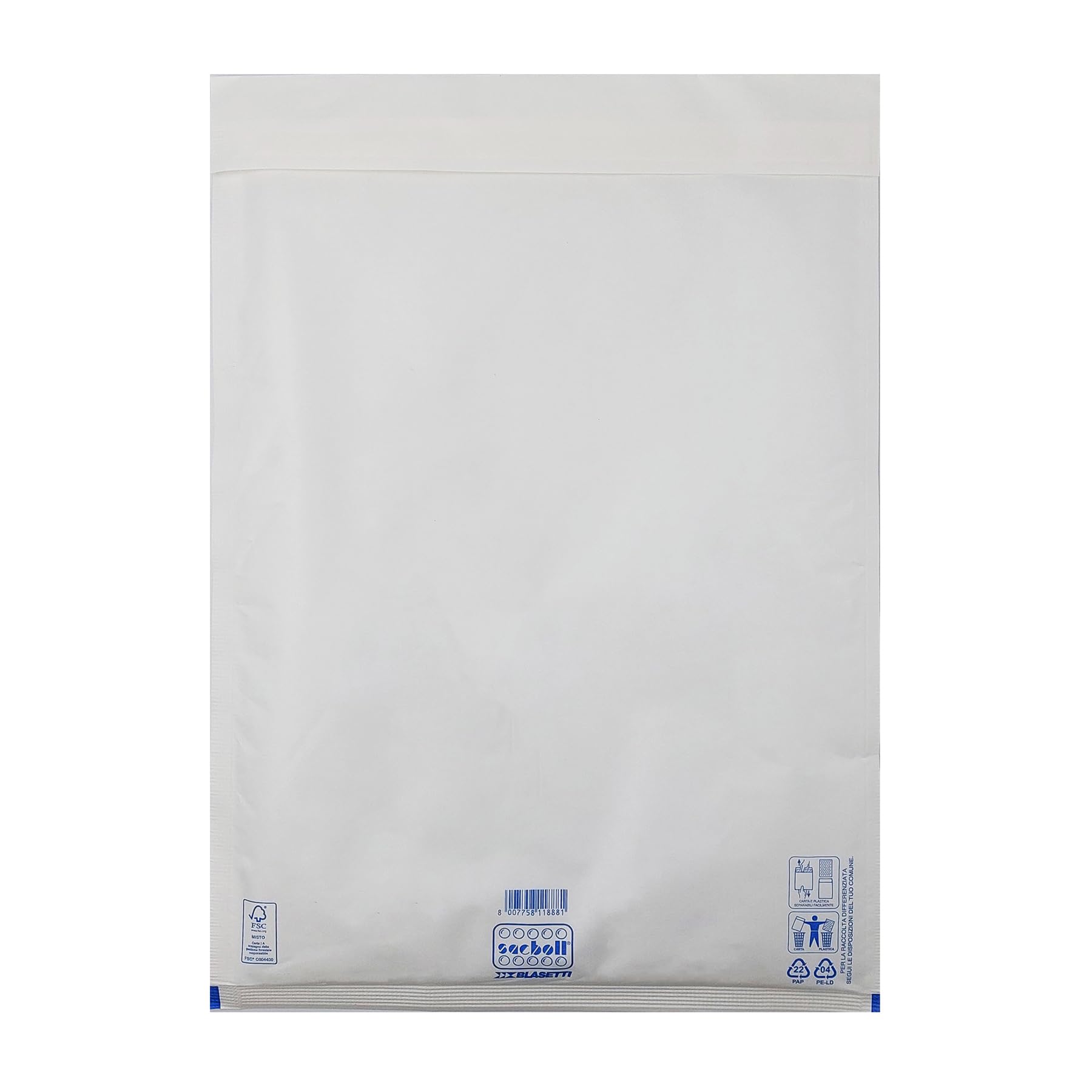 Blasetti Sacboll Bianco - Buste Imbottite 20x22cm - 10pz - Pluriball FSC