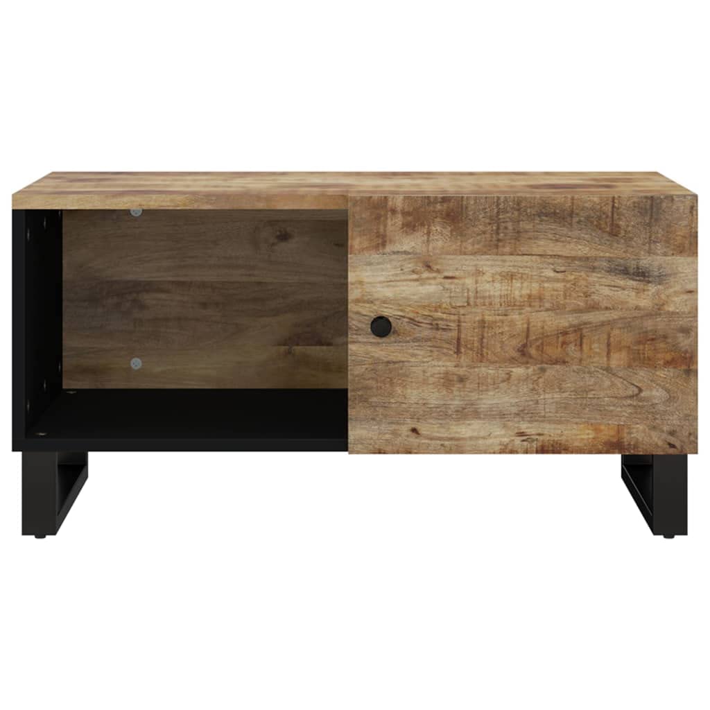 Homgoday Tavolino da caffè 80 x 50 x 40 cm, in legno massello di mango e ingegnerizzato, tavolino da tè per soggiorno, sala d'accoglienza degli ospiti, camera da letto e ufficio mobili tipo 2