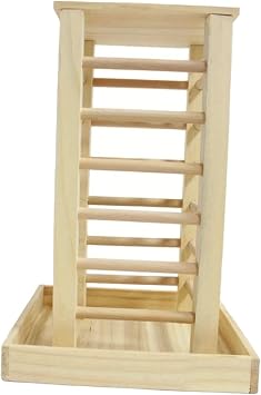Wooden Hay Feeder for Small Animals Grass Stand Multifunctional Freestanding Food Dispenser Hay Rack for Rabbit