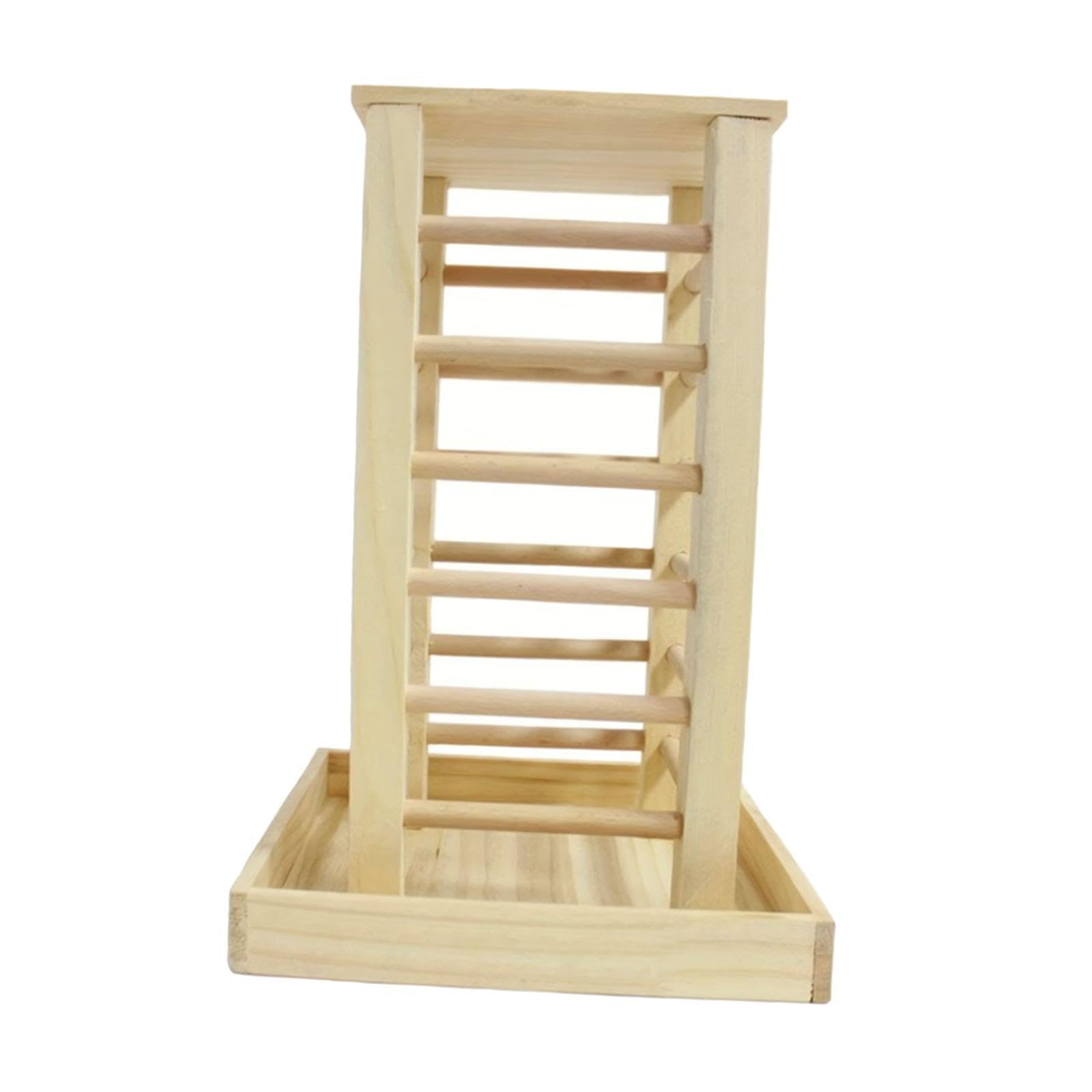 Dispensador De Heno para Roedores Pequeños | madera natural, para jaula o recinto, fácil instalación