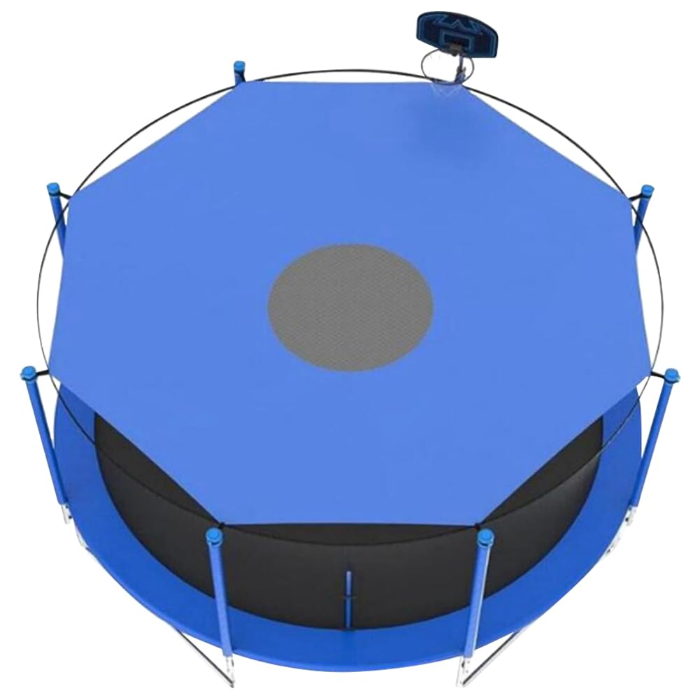 Trampoline Shade Cover, Waterproof Oxford Trampoline Canopy Trampoline Tent Cover, Sun-Protection Trampolines Canopy, Foldable Anti-UV Trampoline Protective Cover for 6-Pole Trampolines (6FT)