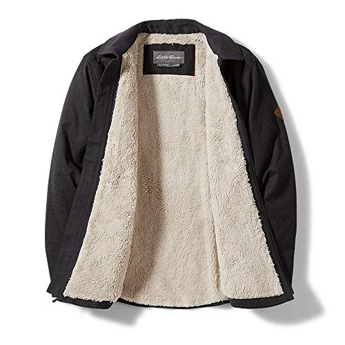 Eddie Bauer Men's Eddie's Favorite Faux Shearling-Lined Flannel Shirt Jacket3