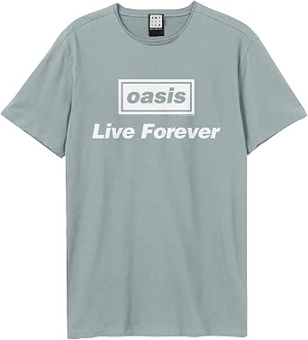 Amplified Live Forever Oasis Unisex Adult T-Shirt