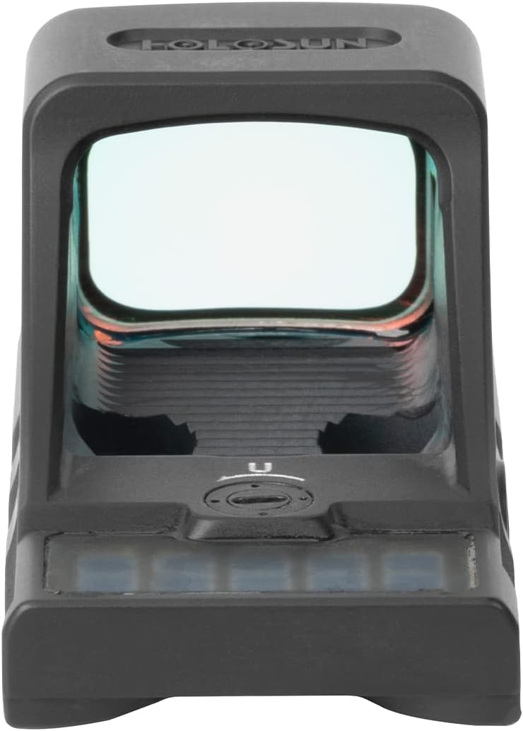 HOLOSUN SCS PDP Green Multi-Reticle 2 MOA Dot & 32 MOA Circle Reflex Pistol Sight Compatible with Walther PDP 2.0 Optics Ready Handguns - Solar Charging Sight with Multilayer Reflective Glass