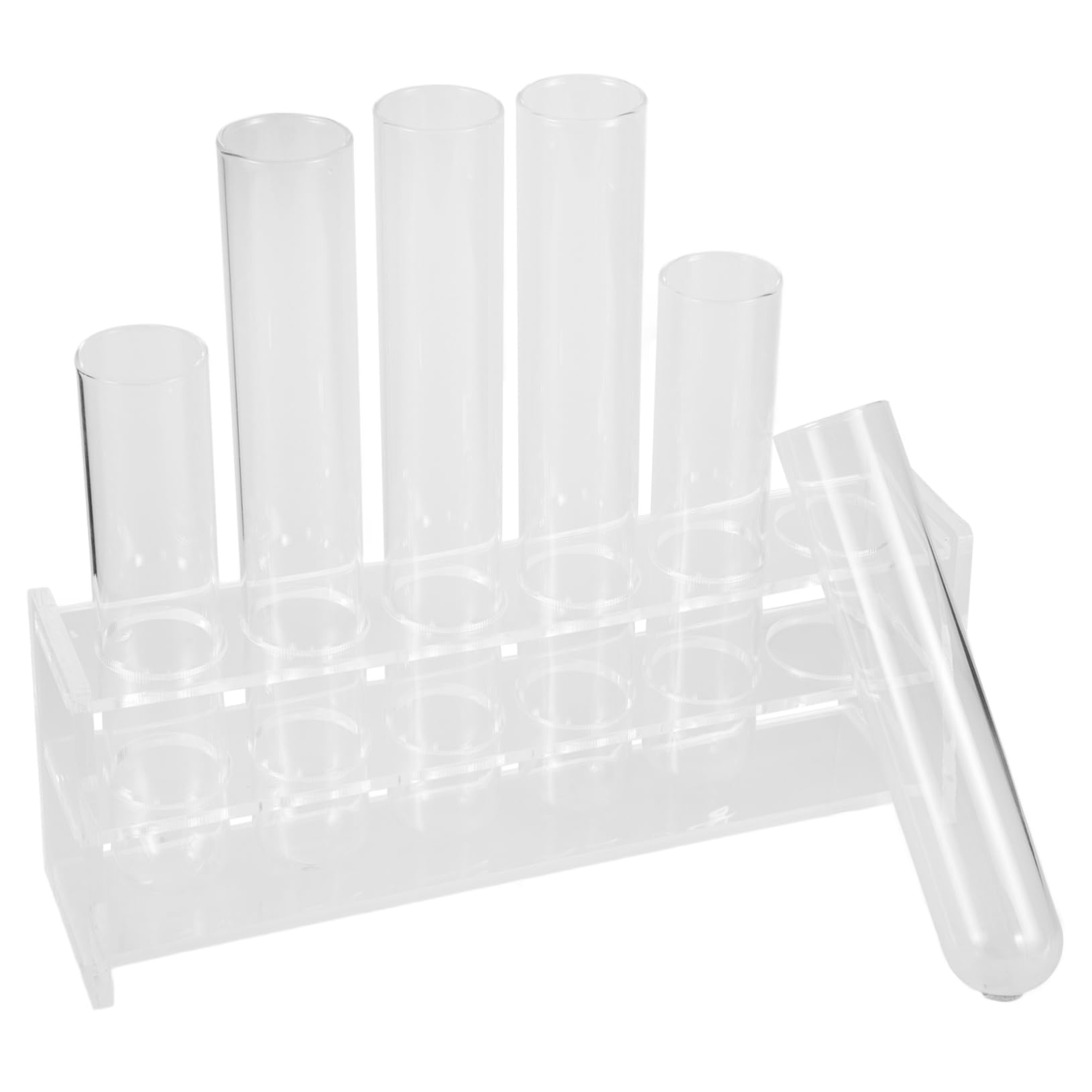 POPETPOP Tube à Essai Verre Transparent pour Plantes Hydroponiques pour Décors De Bureau Et Stations De Propagation Vase Décoratif