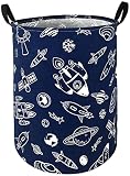 DUYIY Canvas Storage Basket with Handle Large Organizer Bins for Dirty Laundry Hamper Baby Toys Nurs