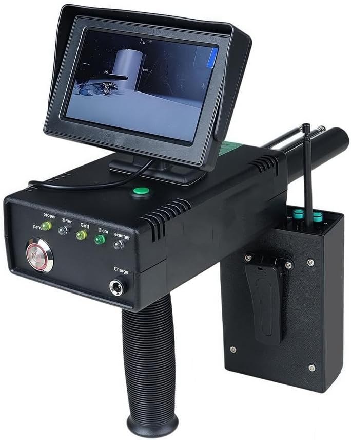 Professional Metal Detector Kit with 3D LCD Display and Remote Control, High Accuracy Underground Treasure Scanner for Gold, Silver, Copper, and Diamond Detection