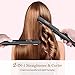 Hair Straightener, Bigrace Pro Flat Iron for Hair 2 in 1 Ceramic Tourmaline Plate Straightens & Curls (LCD, Dual Voltage,Travel Size,11 Adjustable Temp,10S Instant Heat,Auto Off,1 Inch,Black Pink)
