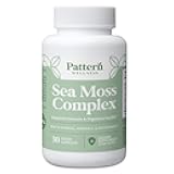 Pattern Wellness Sea Moss Complex – Sea Moss, Burdock Root, Bladderwrack, Vitamin C & Ginger – Supports Immune & Digestive Health – Vegan, Non-GMO – 30 Capsules