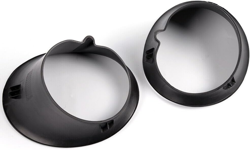 I-Match Auto Parts Set of 2 Driver & Passenger Side Fog Light Cover Bezel Black Textured For 2002-2008 Dodge Ram 1500, 2003-2009 Ram 2500 55077239AD 55077238AB CH2598101 CH2599101