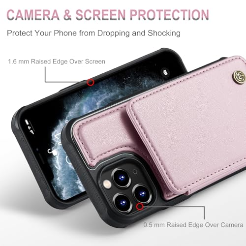 Vinich for iPhone 11 Pro Max Wallet Case with Card Holder, Rose Gold by Vinich - Used condition - Image 3