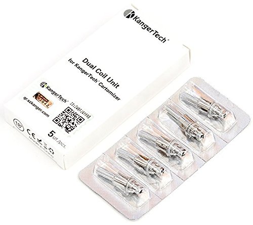 KangerTech 1.5 ohm Dual Coil Heads Aerotank/Mega/Protank 3/Evod 2 T3D - Pack of 5