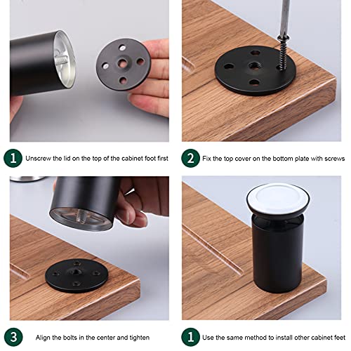 4 pezzi Altezza gambe divano, Gambe mobili