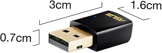 Asus Dualband Wirel. AC600 USB, USB-AC51