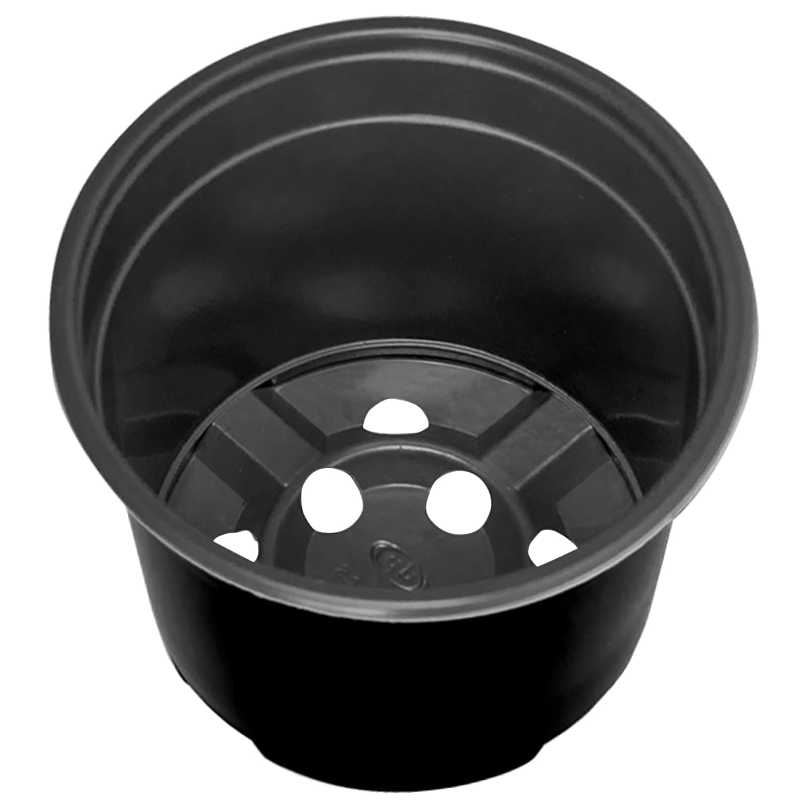 Geecher Vaso per Fiori, Design Moderno Cilindrico con Fori di Drenaggio, 15 x 12,5 cm, Plastica Leggera e Durevole, per Interno ed Esterno