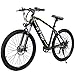 G2 Mountain Bike elettrica da 27,5 pollici MTB per uomini e donne con batteria al litio rimovibile a 27 velocità di trasmissione (Nero giallo)