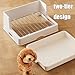 Detachable Pet Litter Boxes Small Dog Toilet Dogs Potty Double Layer Design Can Be Fixed on the Side of the Cage Dual Use with Cat Litter/urine Pads Easy to Clean Portable Mesh Training Dog Tray