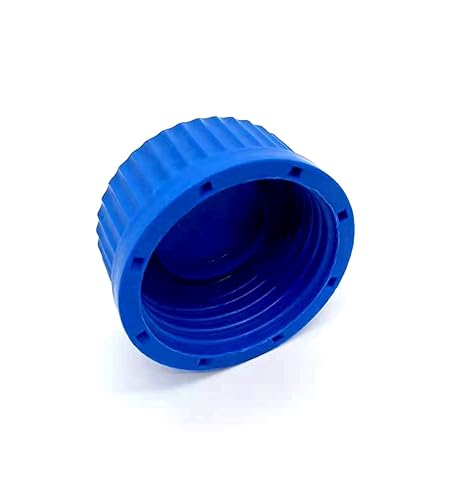 Miniatura 5 de GL45 Tapones de rosca de polipropileno para botellas de medios de laboratorio con anillo de sellado interno moldeado de 284.0F, paquete de 8