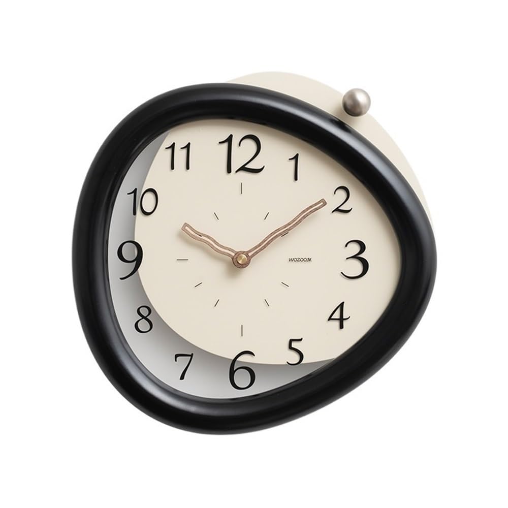 Horloge murale créative antique de 30 cm | Pendule vintage silencieuse à pile pour salon