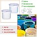 Remerry 8 Sets Paint Container with Stainless Steel Mixing Ball Touch up Storage Cups with Lids Paint Containers Storage Airtight for Repainting(600 ml)
