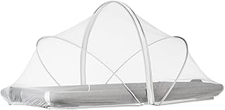 Bassinet Cover - Funda de malla suave para cunas, protector para cunas, ajuste compacto, plegable, con ventilación, red elástica para de cochecito de bebé