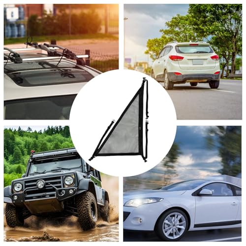 Autodecke Frachtnetz - Dreieck Mesh Organizer mit einstellbarem Riemen, robuster innerer Aufbewahrung | Perfekte platzsparende Lösung für SUVs, Transporter, perfekt für Camping, Roadtrip, Outdoor-Aben