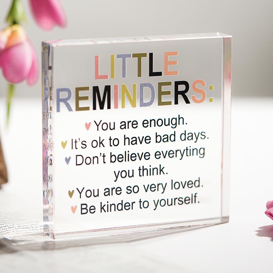SNAPTRAP Engraved Message Acrylic Block|Birthday Gift for Men Wom...