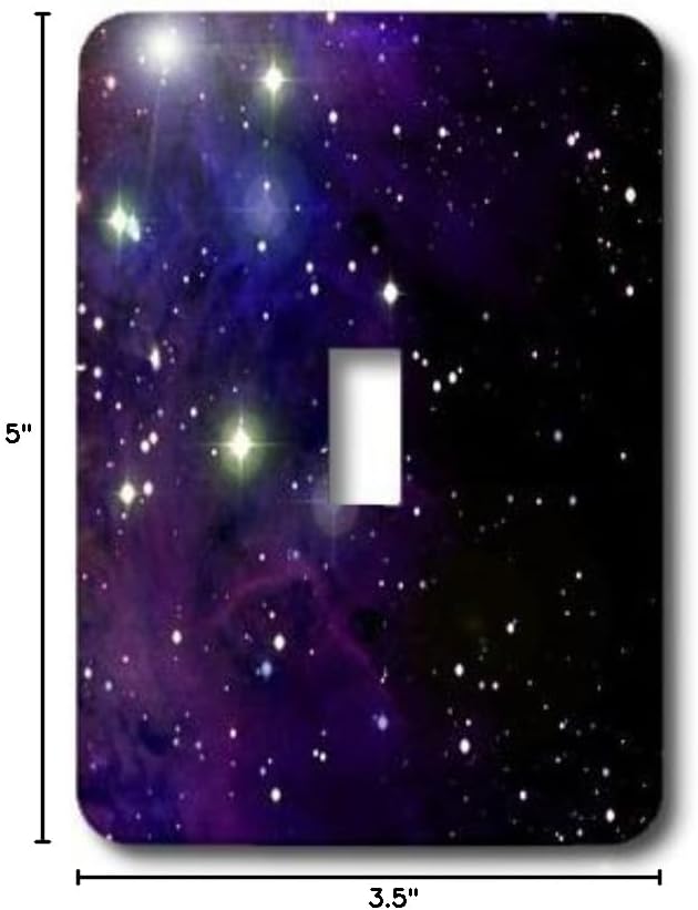 3dRose LLC lsp_112991_1 Twinkling Stars in Outer Space Photography Astronaut Midnight Blue Shining Starry Night Sky Single Toggle Switch