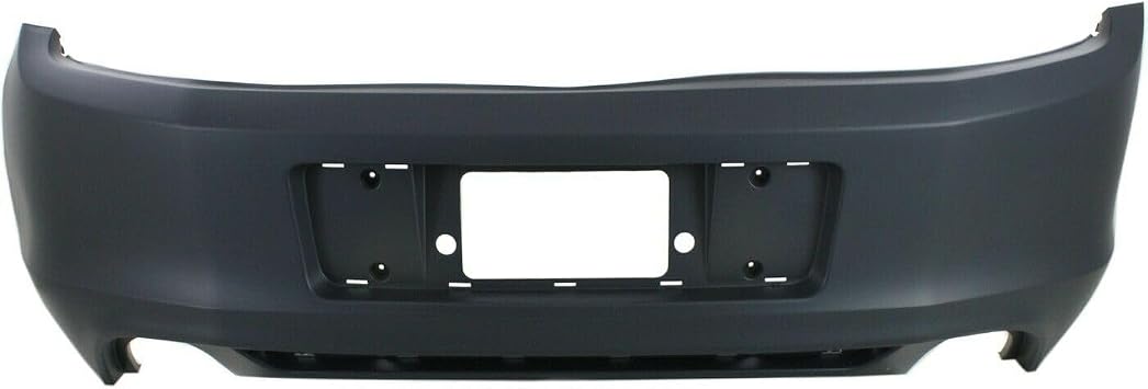 Bumper Cover 1pc Rear Primed Plastic without Tow Hook Hole & w/o Park Assist Sensor Cut-out for Ford for Mustang Base/GT 2013-2014 12724280 FO1100687