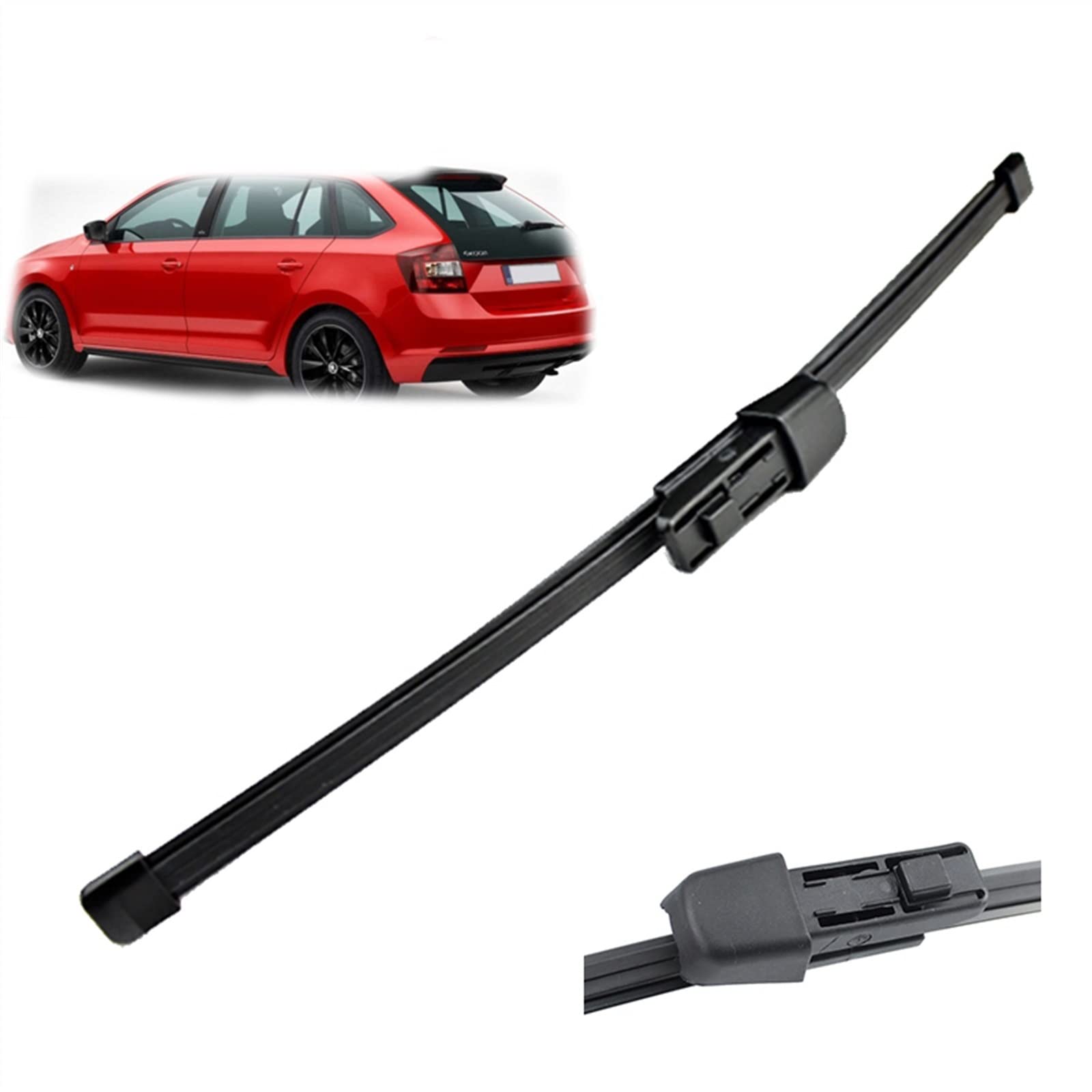 Pare-brise arrière propre sans trace grâce à l'essuie-glace pour Skoda Rapid 16"