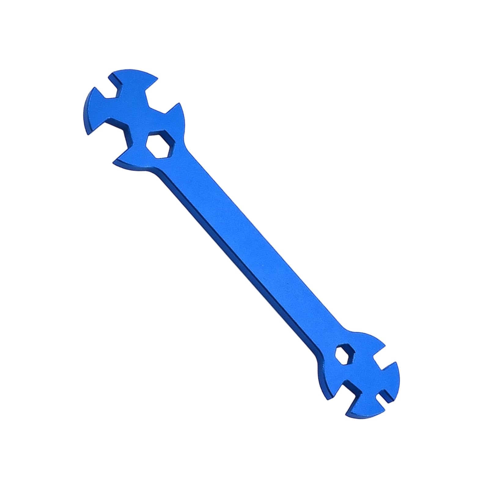 Asukohu Blue Professional Special Tool Wrench 3/4 / 5/5.5/7 / 8Mm Aluminum Spanner For Nut Tightening And Rod Multifunction Wrench Tool