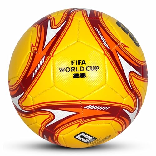 Image of Hamleys FIFA World Cup 2026 Official Licensed Merchandise | Size 5 Football | Yellow Splash