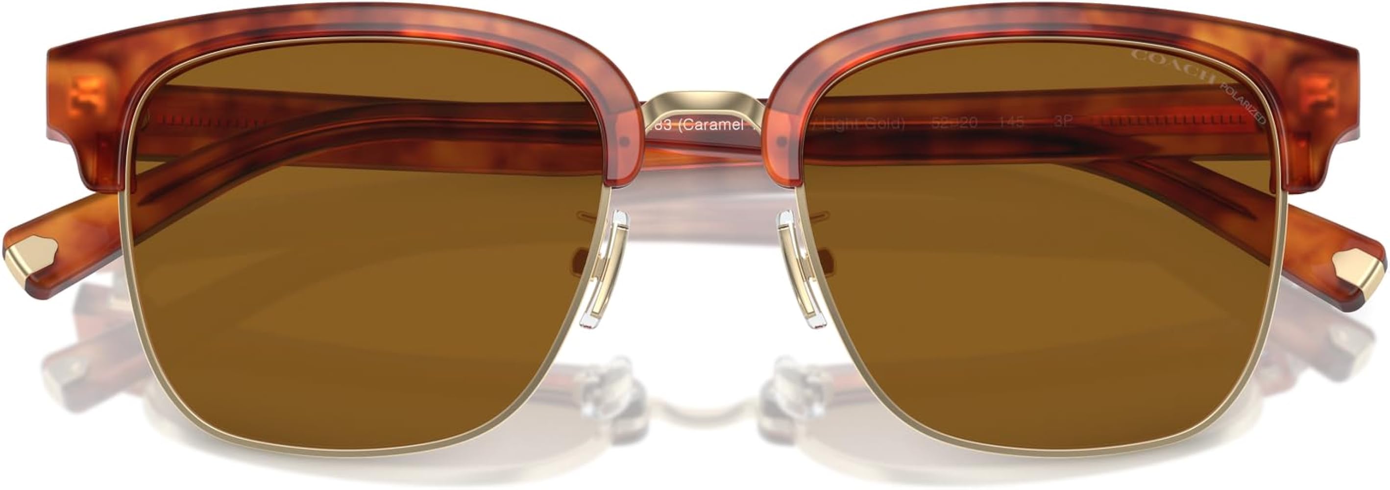Amazon.com: COACH Sunglasses HC 8326 577483 Caramel Tortoise  display picture 1