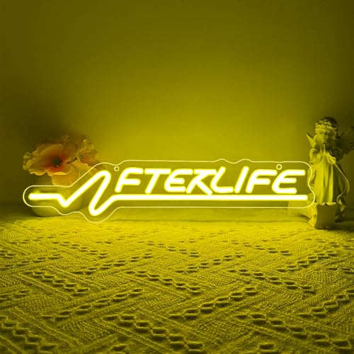 Cyberpunk Neon Sign, Gaming LED Wall Light Design Afterlif Neon Sign for Bedroom Game Room Bar Aesthetic Wall Decor Cool Wall Art for Men Gamer Women Teen Gifts USB Powered(15.75"*3.54")