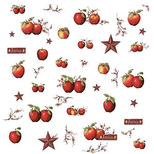 RoomMates RMK1570SCS Rustic Country Apples Peel and Stick Wall Decals