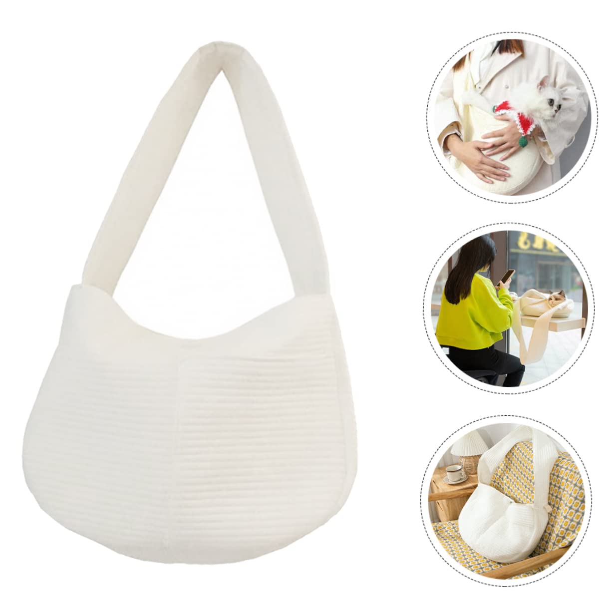Kisangel Outdoor Portable Pet Carrier Bag Breathable Cross for Cats and Puppies for Travel Hiking and Shopping Safe and Comfortable for Pets Up