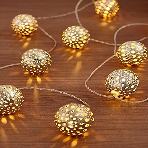 Cordão de Led Decorativo Metal Bola - A/casa