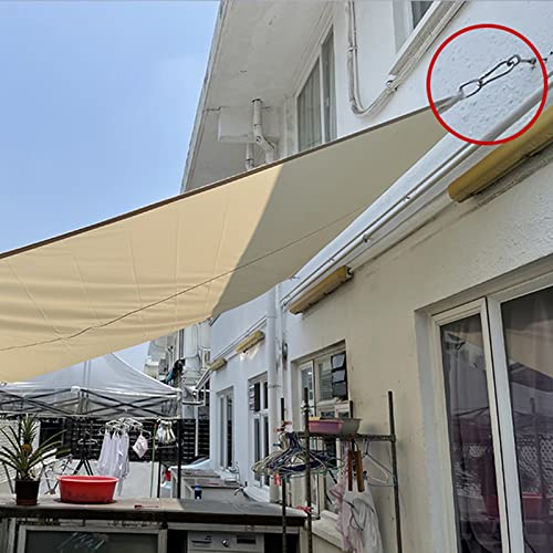 Vela de sombra de sol, dossel de sombra retangular ao ar livre, toldo de bloco uv para pátio, quinta