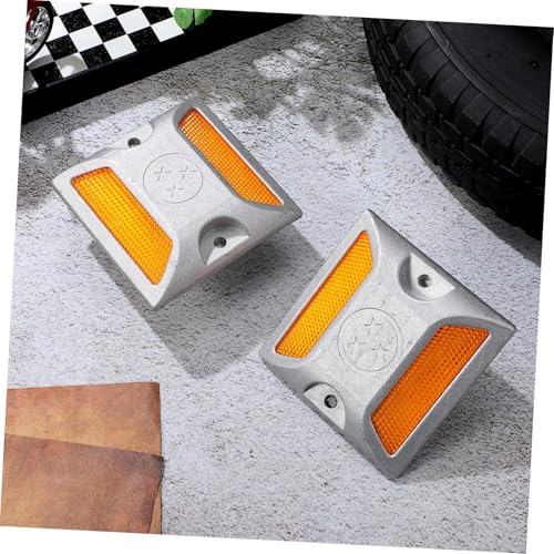 Garneck 2pcs Marcadores Reflectivos de Carretera de Aluminio miniatura 6