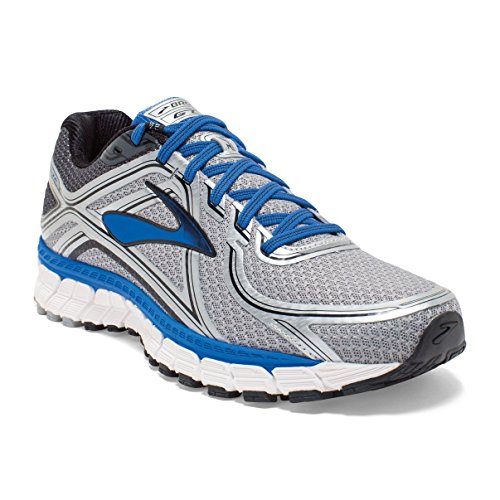 Men's Brooks Adrenaline GTS 16 Silver/ElectricBrooksBlue/Black Size 11 M US