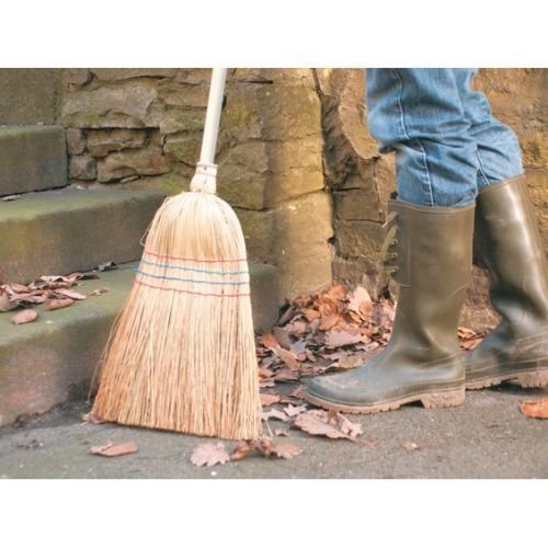 Sorgo Scopa 5 X genaeht Scopa di saggina, con scopa Sorgo Scopa 120 cm