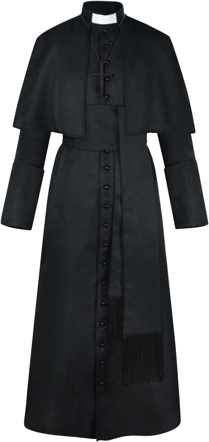 Costume Victorien Homme Pour Halloween - Style Vintage Boutonné Manches Longues - Déguisement élégant Chic
