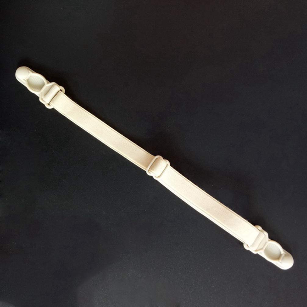 6 BH-Clips Rutschfest - Elastische Trägerhalter Schwarz, Beige, Weiß