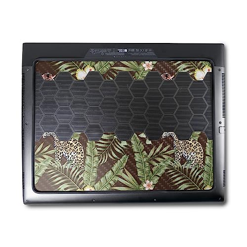 Image of MightySkins Carbon Fiber Skin Compatible with Alienware M18 R1 (2023) Full Wrap Kit - Tiger Jungle | Protective, Durable Textured Carbon Fiber Finish | Easy to Apply & Change Styles | Made in The USA